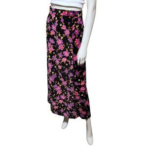 Vintage Handmade Velvet Maxi Skirt XS Psychedelic Hippie Boho Fairy Grunge